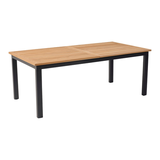 Bon Medium förlängningsbord 208/328×100 cm – Svart/Teak
