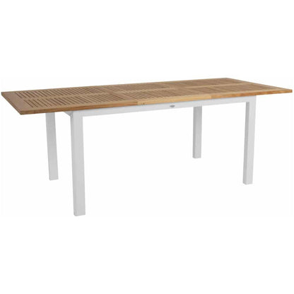 Lyon förlängningsbord teak 152-210x92 vit