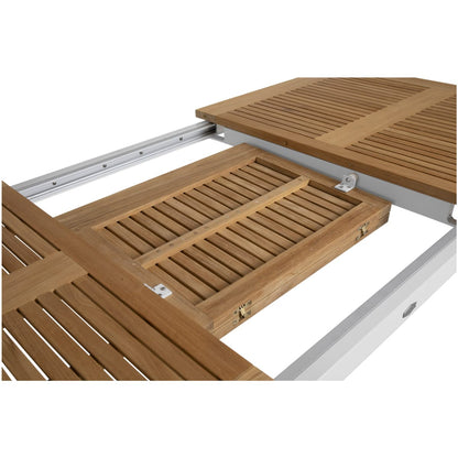 Lyon förlängningsbord teak 152-210x92 vit