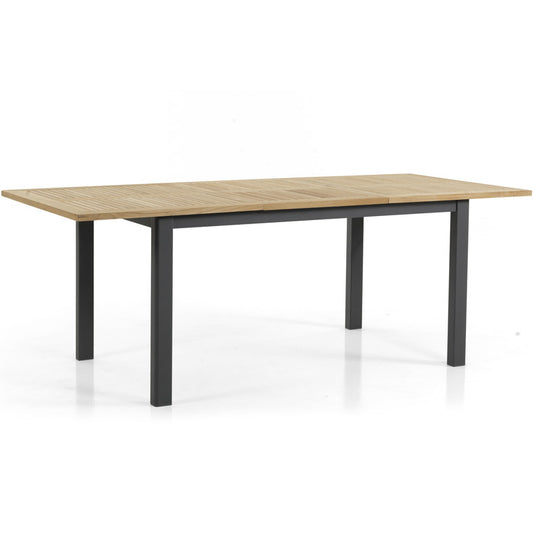 Lyon förlängningsbord teak 152-210x92 svart