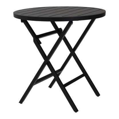 Wilkie fällbart bord – Ø72 cm Svart