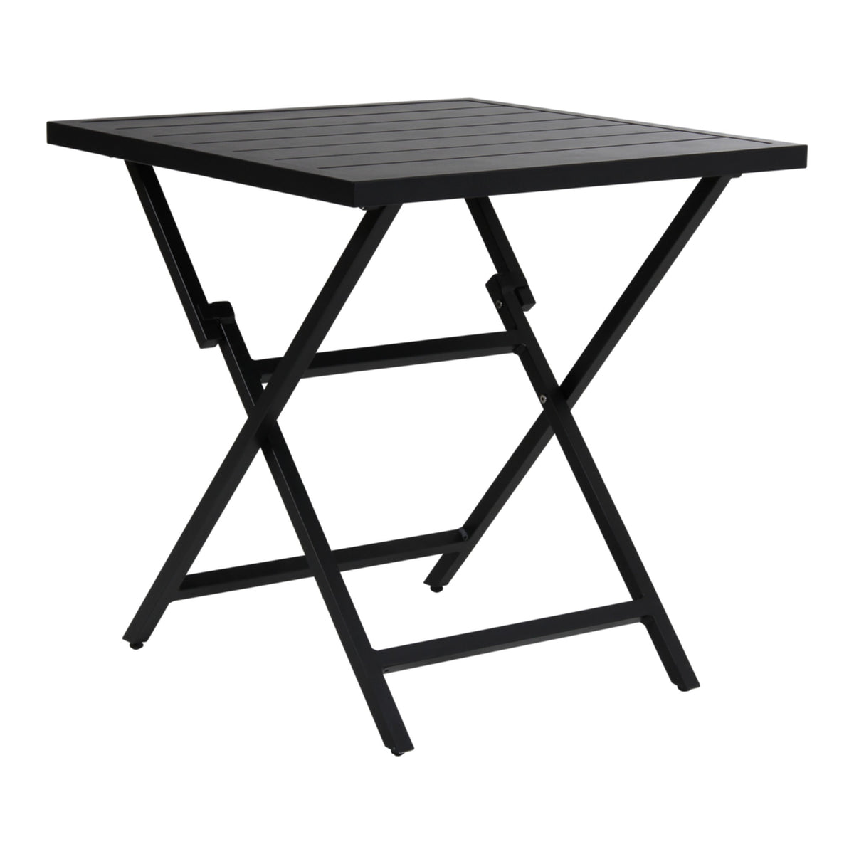 Wilkie fällbart bord – 72×72 cm Svart