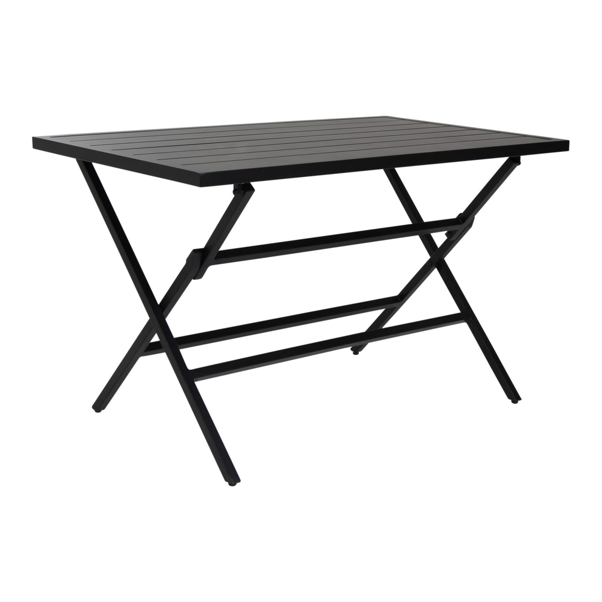 Wilkie fällbart bord – 120×72 cm Svart