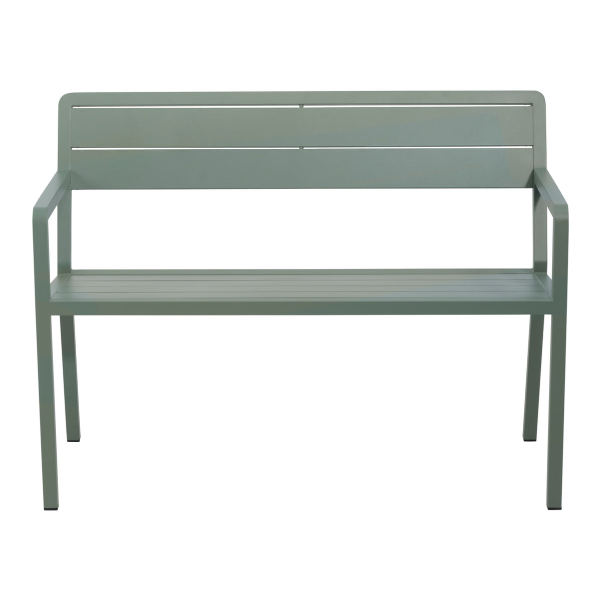 Wilkie bänk aluminium – 110 cm / Dusty Green