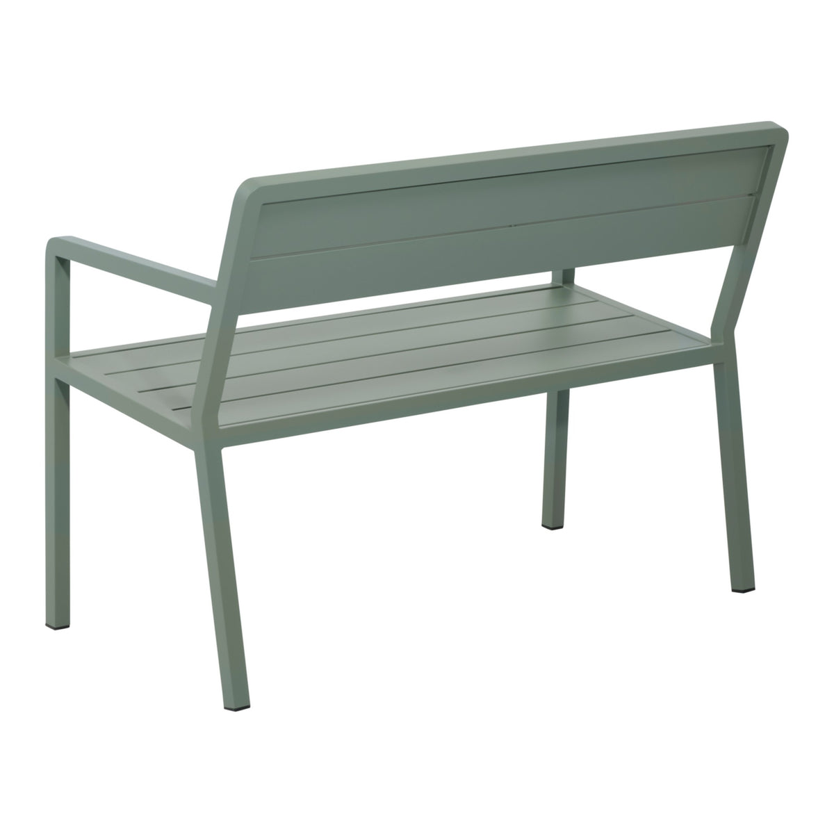 Wilkie bänk aluminium – 110 cm / Dusty Green