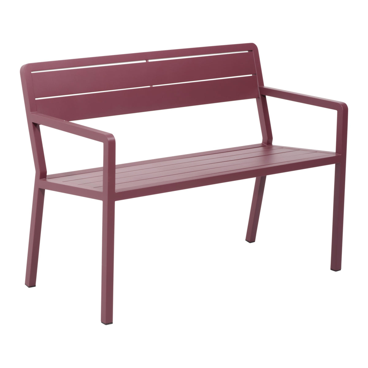 Wilkie bänk aluminium – 110 cm / Zin Red
