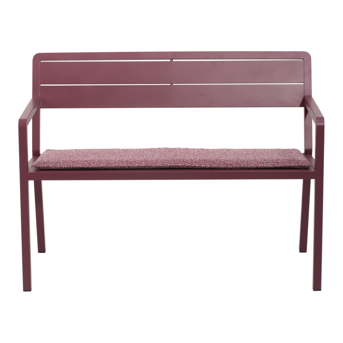 Wilkie bänk aluminium – 110 cm / Zin Red