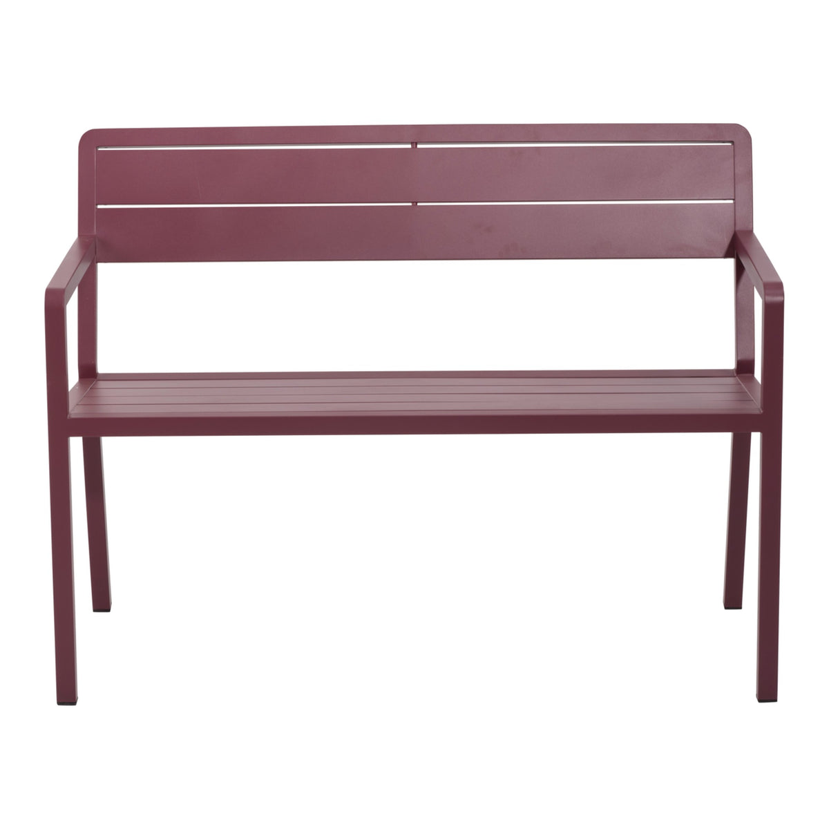 Wilkie bänk aluminium – 110 cm / Zin Red