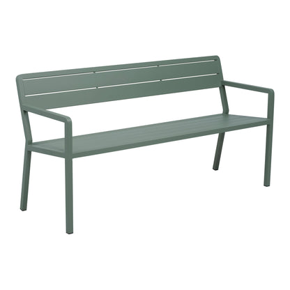 Wilkie bänk aluminium – 160 cm / Dusty Green