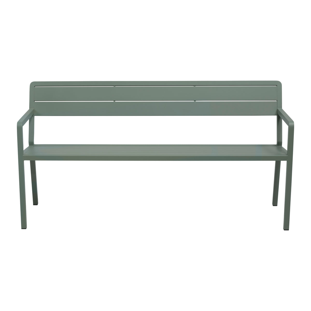 Wilkie bänk aluminium – 160 cm / Dusty Green