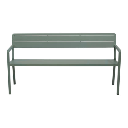 Wilkie bänk aluminium – 160 cm / Dusty Green