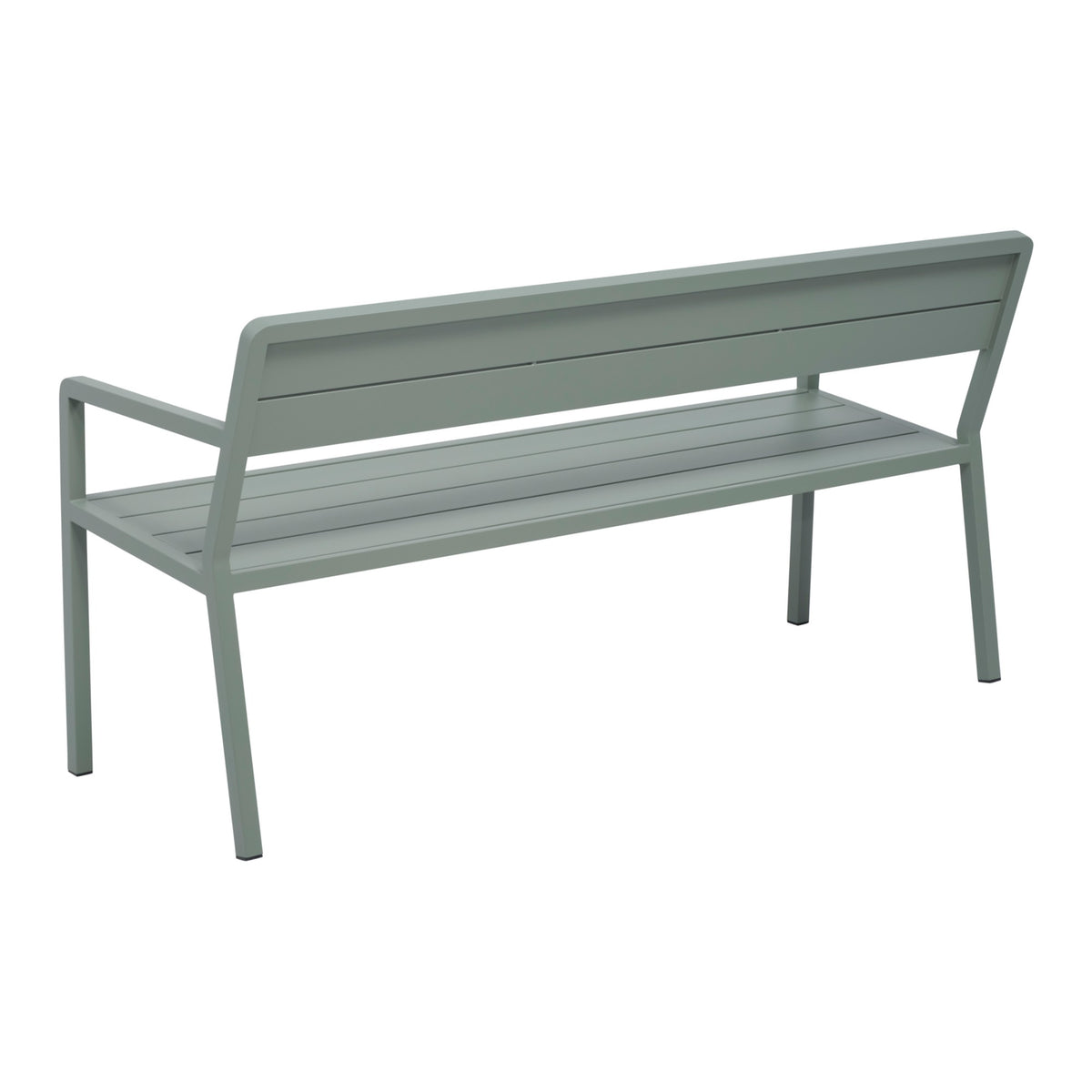 Wilkie bänk aluminium – 160 cm / Dusty Green