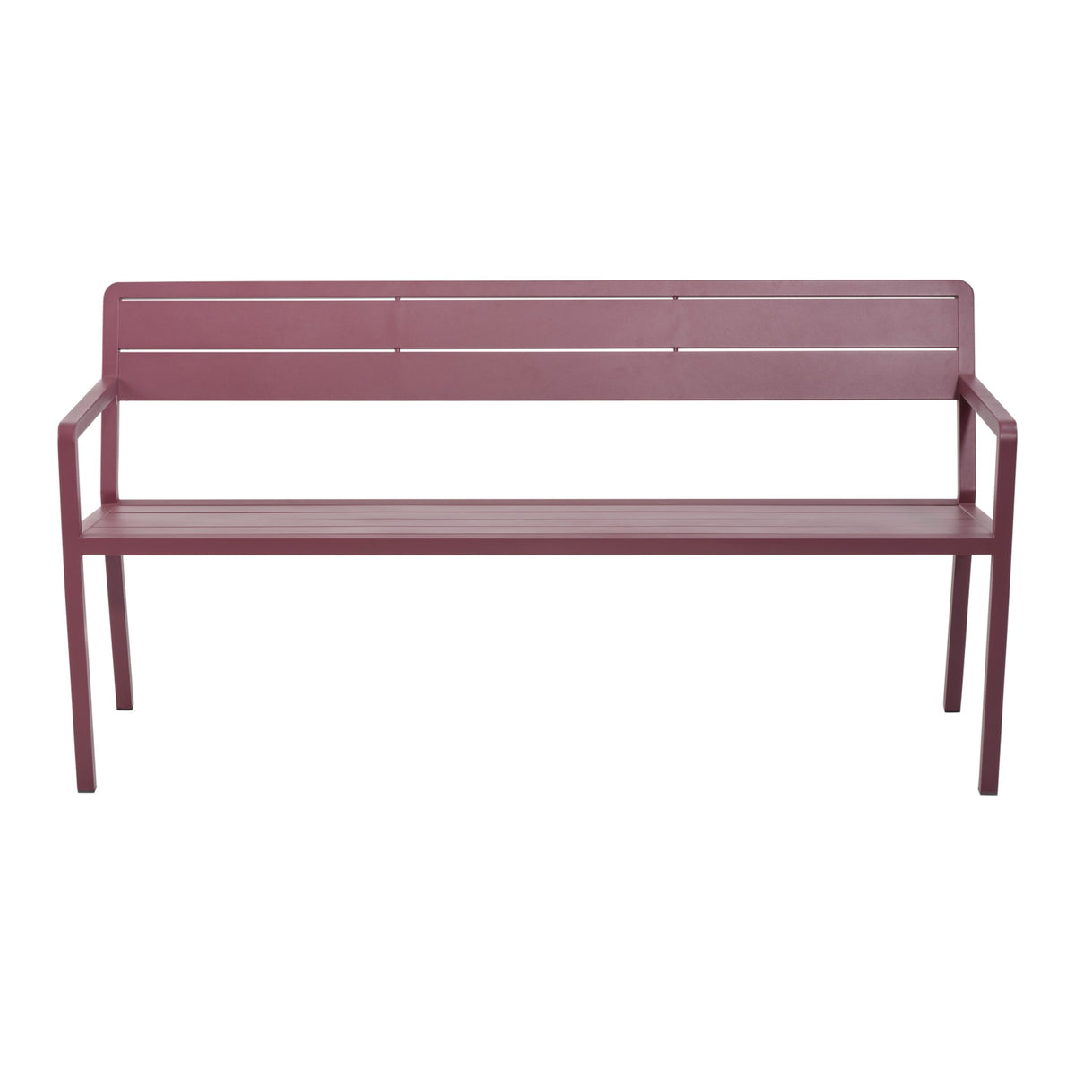 Wilkie bänk aluminium – 160 cm / Zin Red