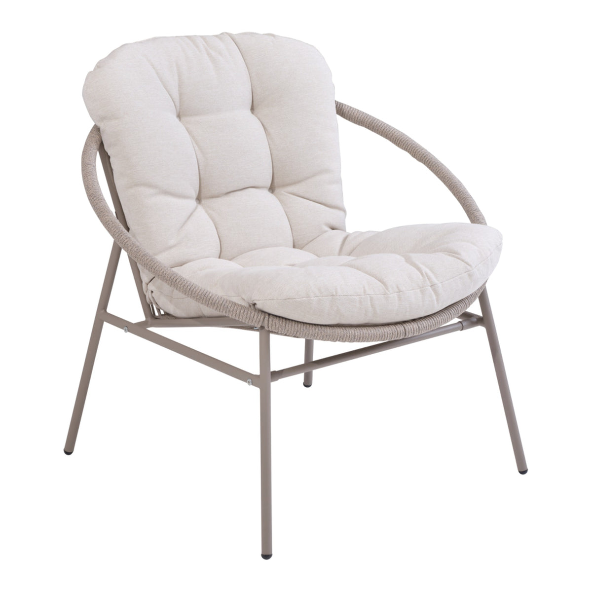 Fret loungefåtölj – Khaki/Oat Beige