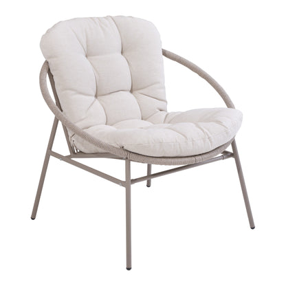 Fret loungefåtölj – Khaki/Oat Beige