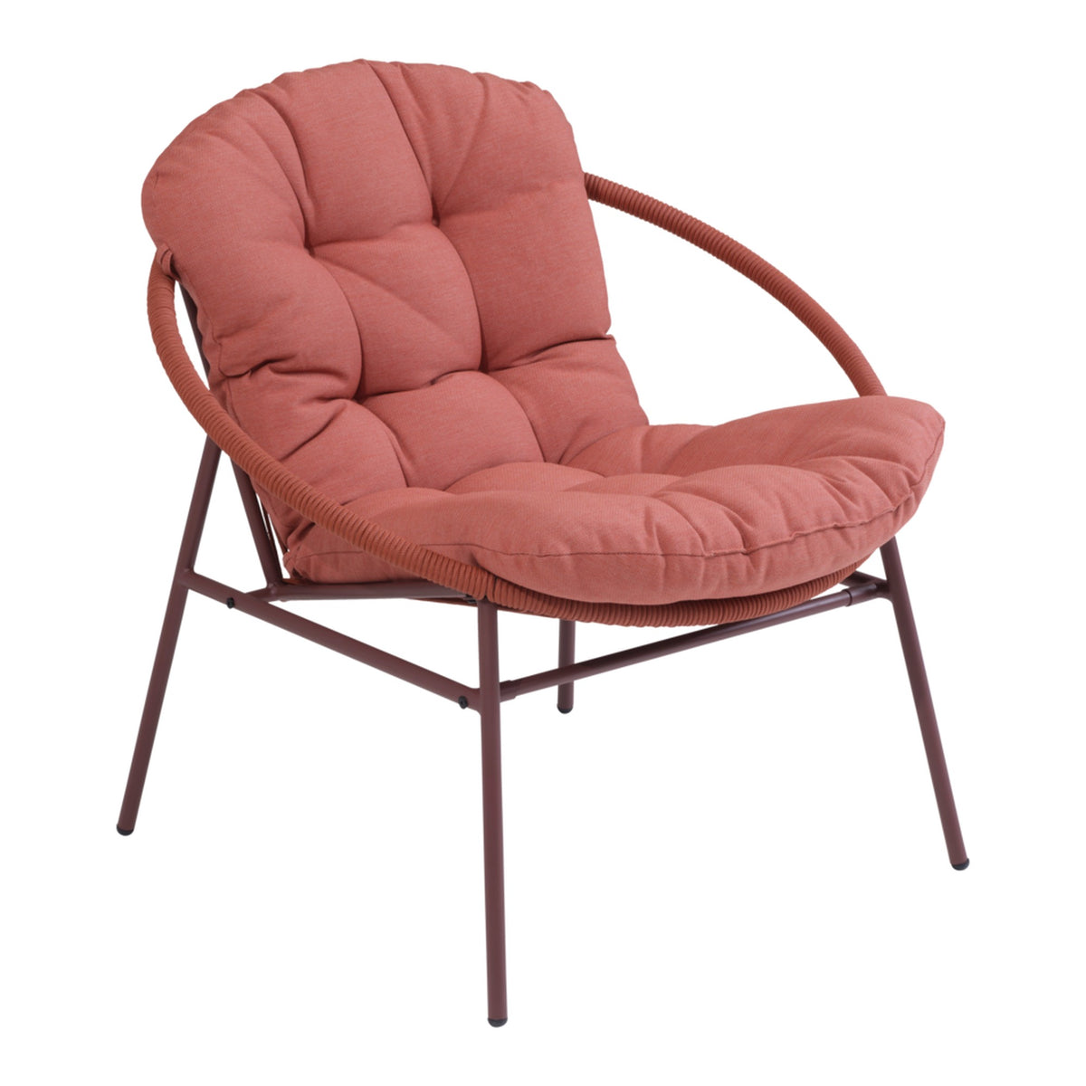 Fret loungefåtölj – Zin Red/Rust Brown