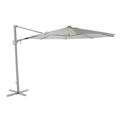 Cilento frihängande parasoll 3,5 m med LED – Light Grey/Khaki