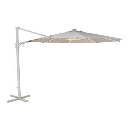 Cilento frihängande parasoll 3,5 m med LED