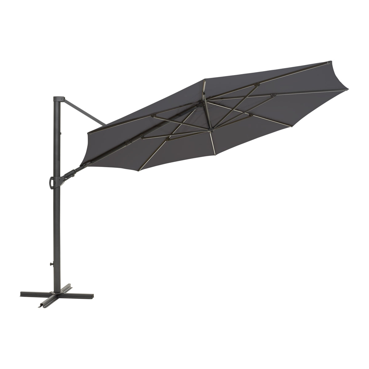 Cilento frihängande parasoll 3,5 m med LED