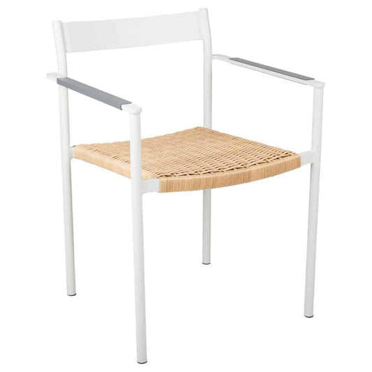 DK Karmstol Light Grey/Natur
