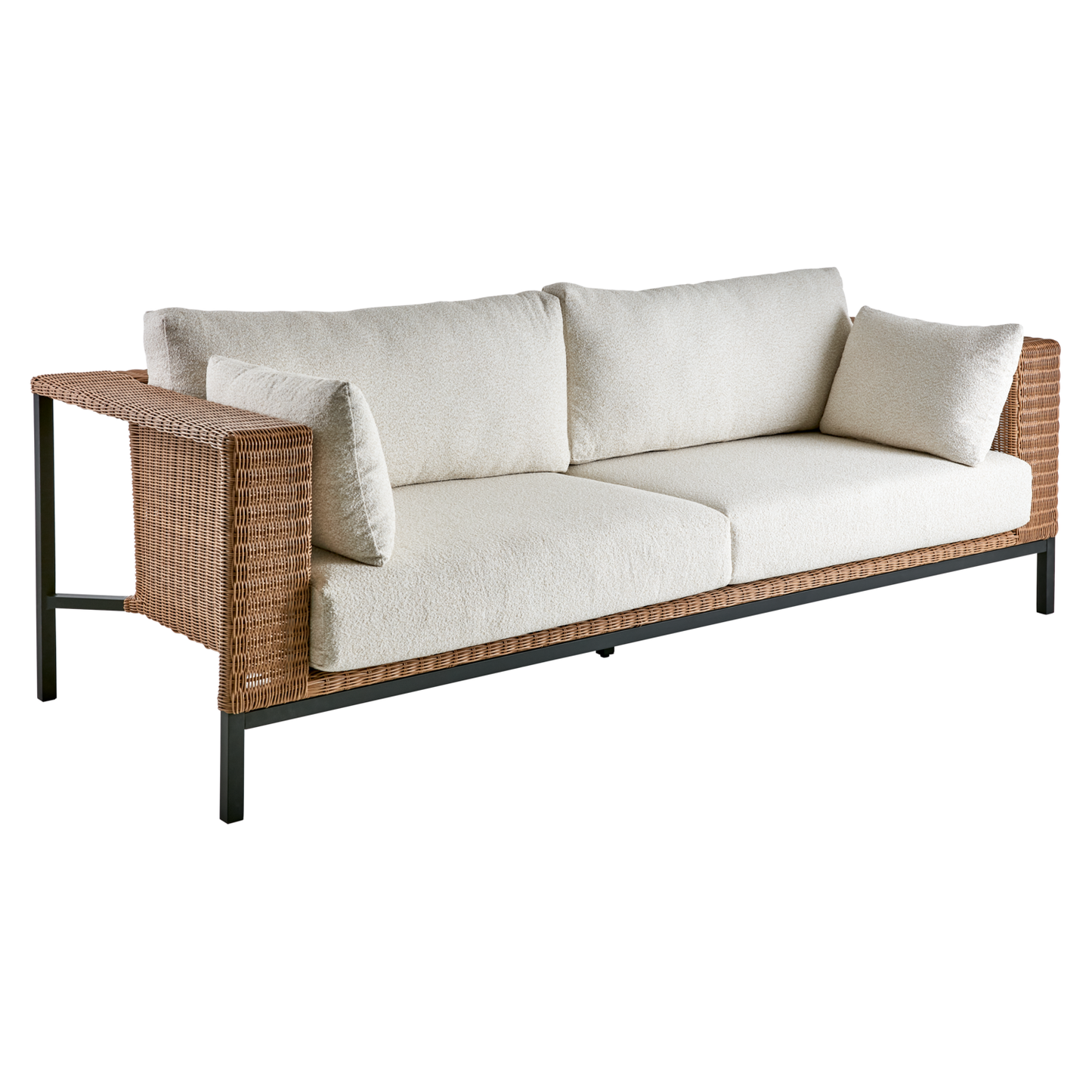 Shell 2,5-sits soffa - Rustik/Teddy Rice
