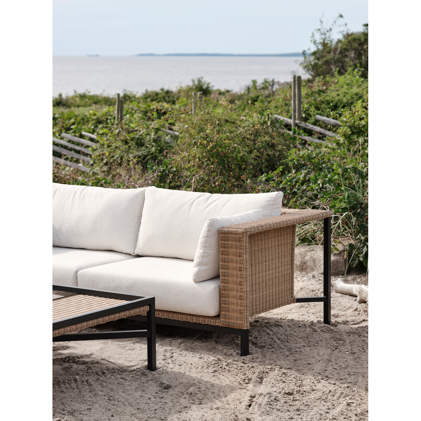 Shell 2,5-sits soffa - Rustik/Teddy Rice