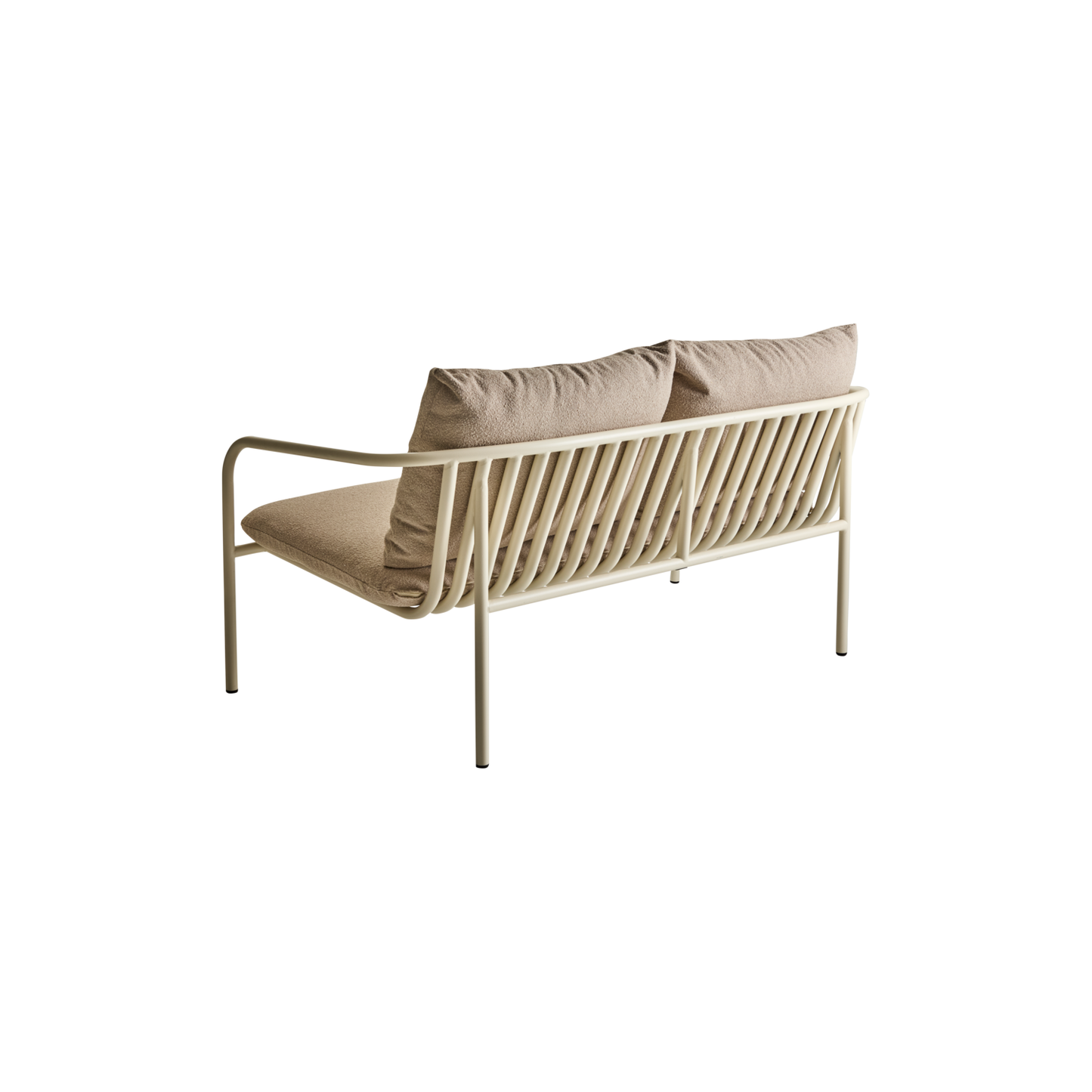 Bendt 2-sits soffa - Pearl White/Teddy beige