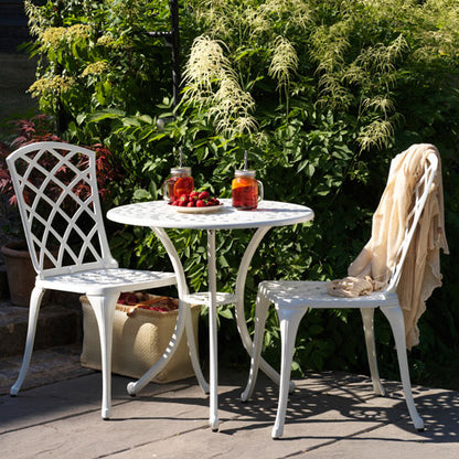 Arras cafébord vit Ø70H67