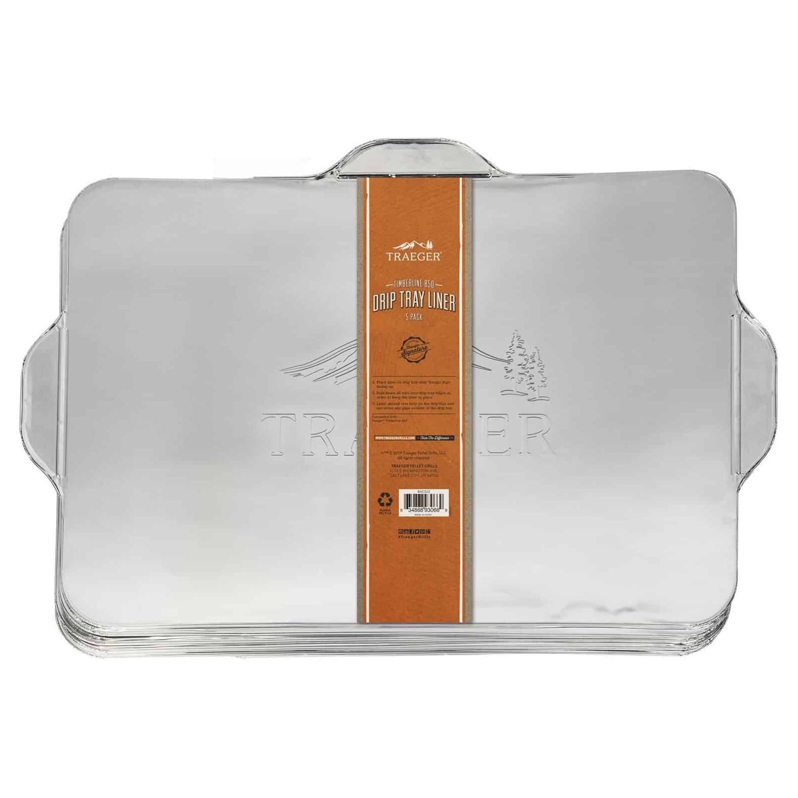 Traeger folieunderlag till fettdroppbricka till Timberline 850 / PRO 22, 5-pack