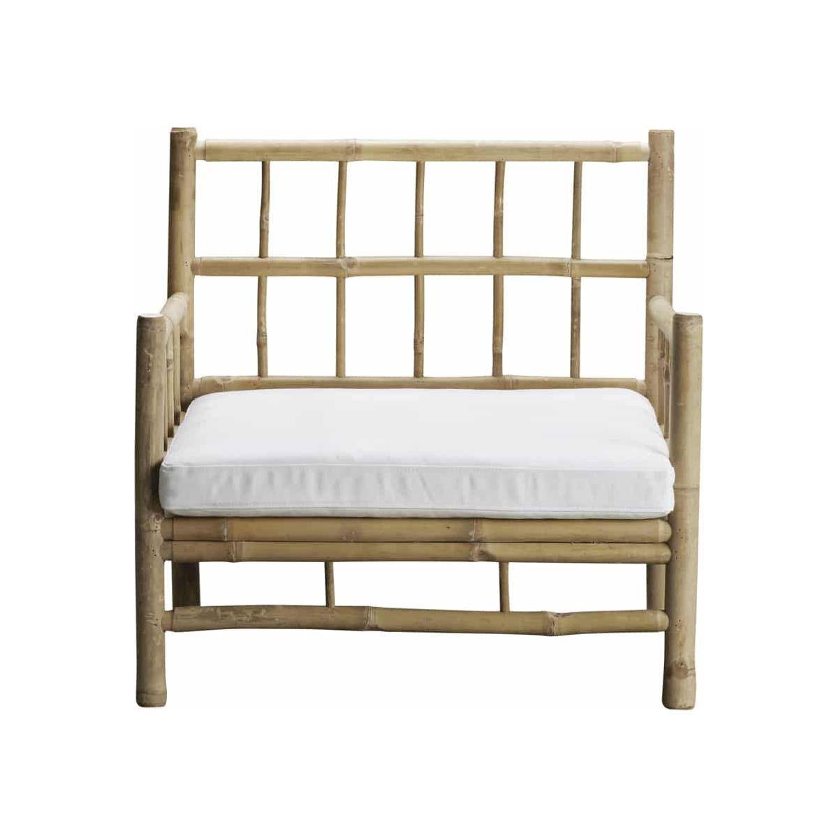 Bambu fåtölj Bamchair White