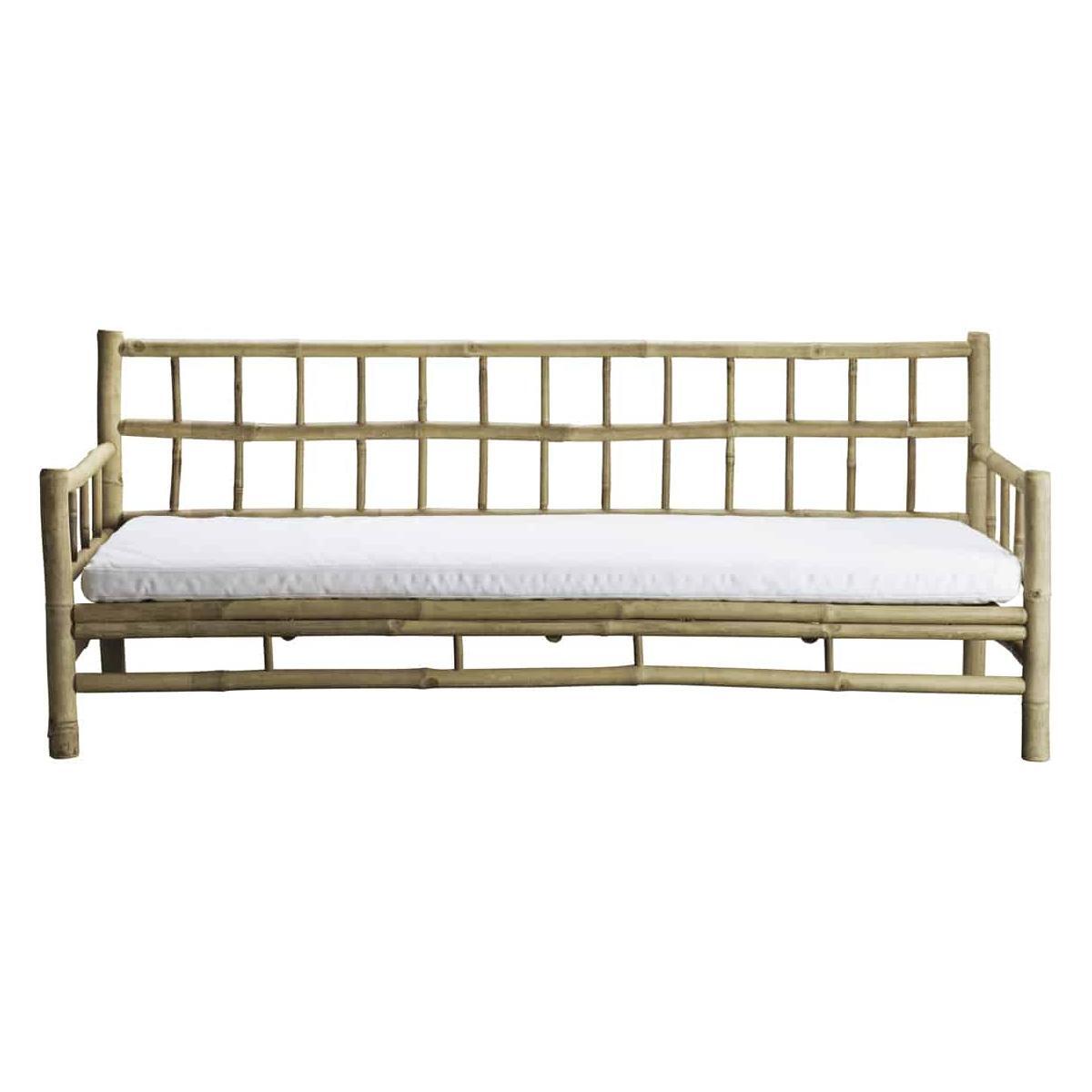 Bambu loungesoffa Bamcouch White 177x76H70