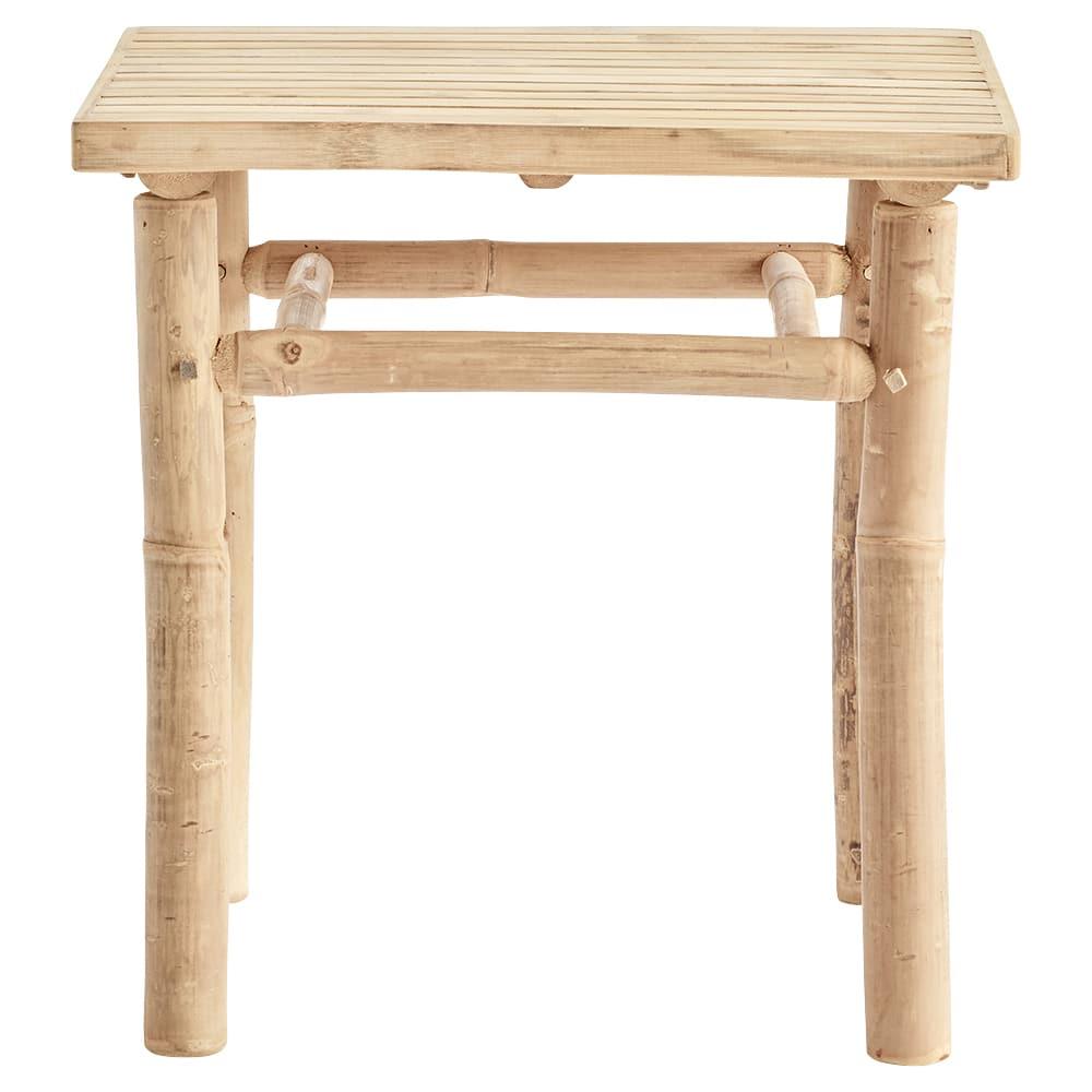 BAMTABLE sidobord 45x45 cm i bambu – 2 st ingår