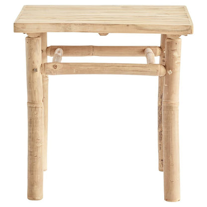 BAMTABLE sidobord 45x45 cm i bambu – 2 st ingår