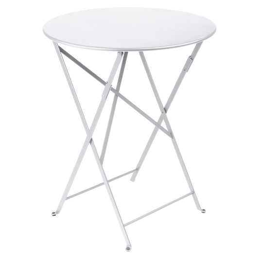 Bistro metall fällbord cotton white Ø60H74