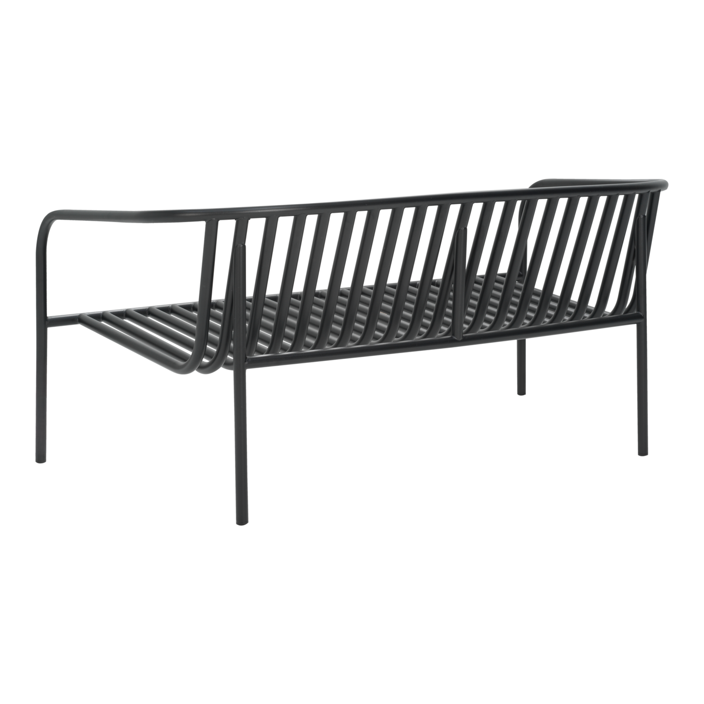 Bendt 2-sits soffa - Svart/Teddy Ant 138×72 cm