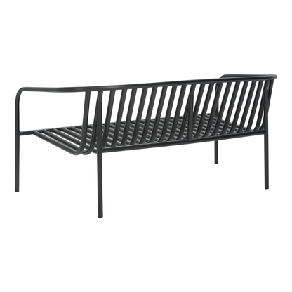 Bendt 2-sits soffa - Svart/Teddy Ant 138×72 cm