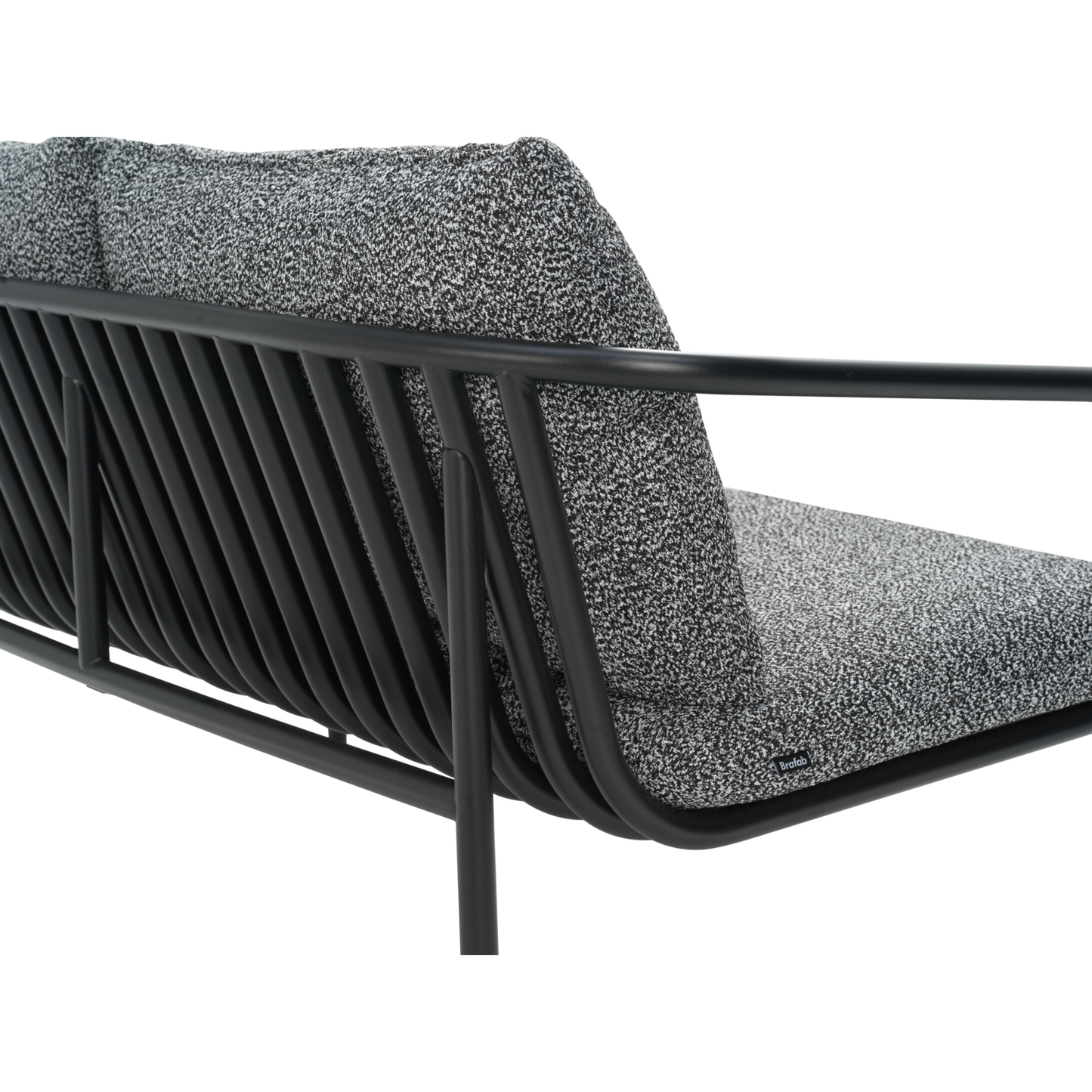 Bendt 2-sits soffa - Svart/Teddy Ant 138×72 cm
