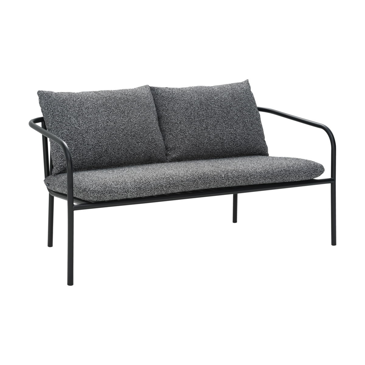 Brafab Bendt 2-sits soffa 138×72 cm – Svart/Teddy Antracit