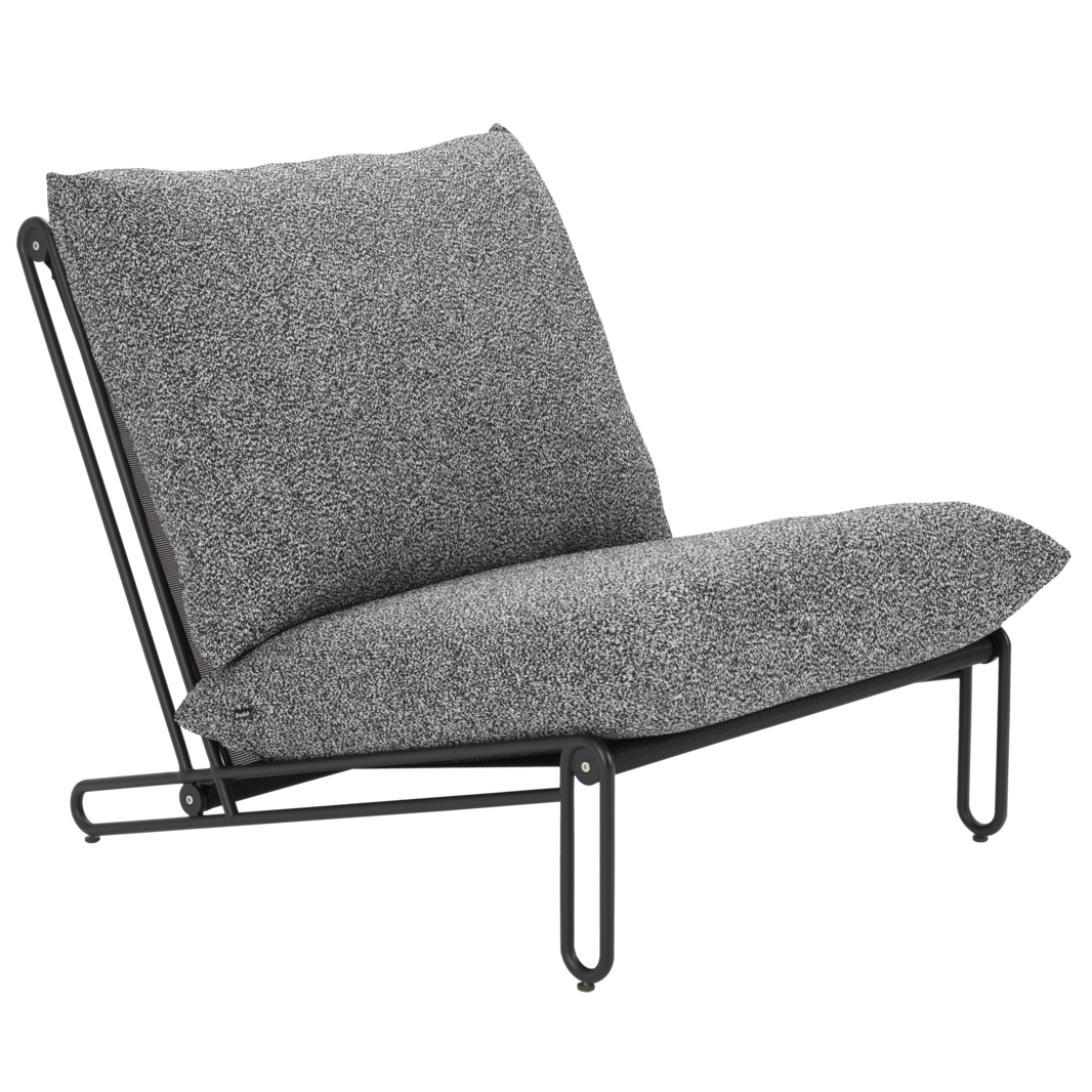 Blixt loungefåtölj - Svart/Teddy Ant