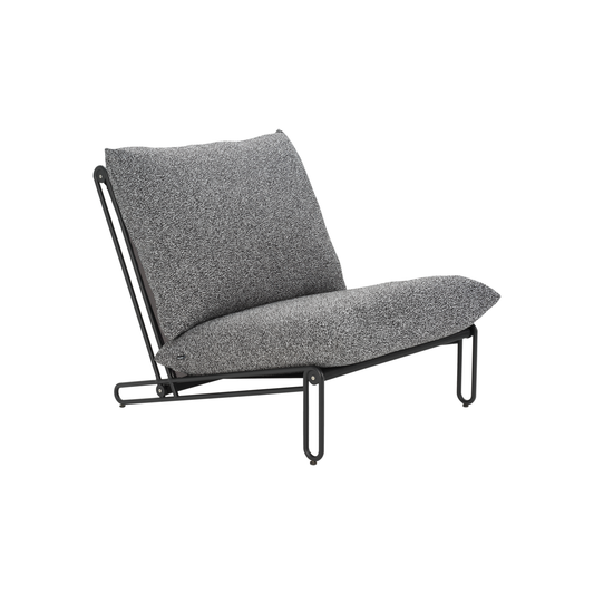 Blixt loungefåtölj - Svart/Teddy Ant