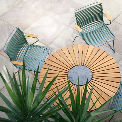 Circle matbord bambu/grey Ø150H74