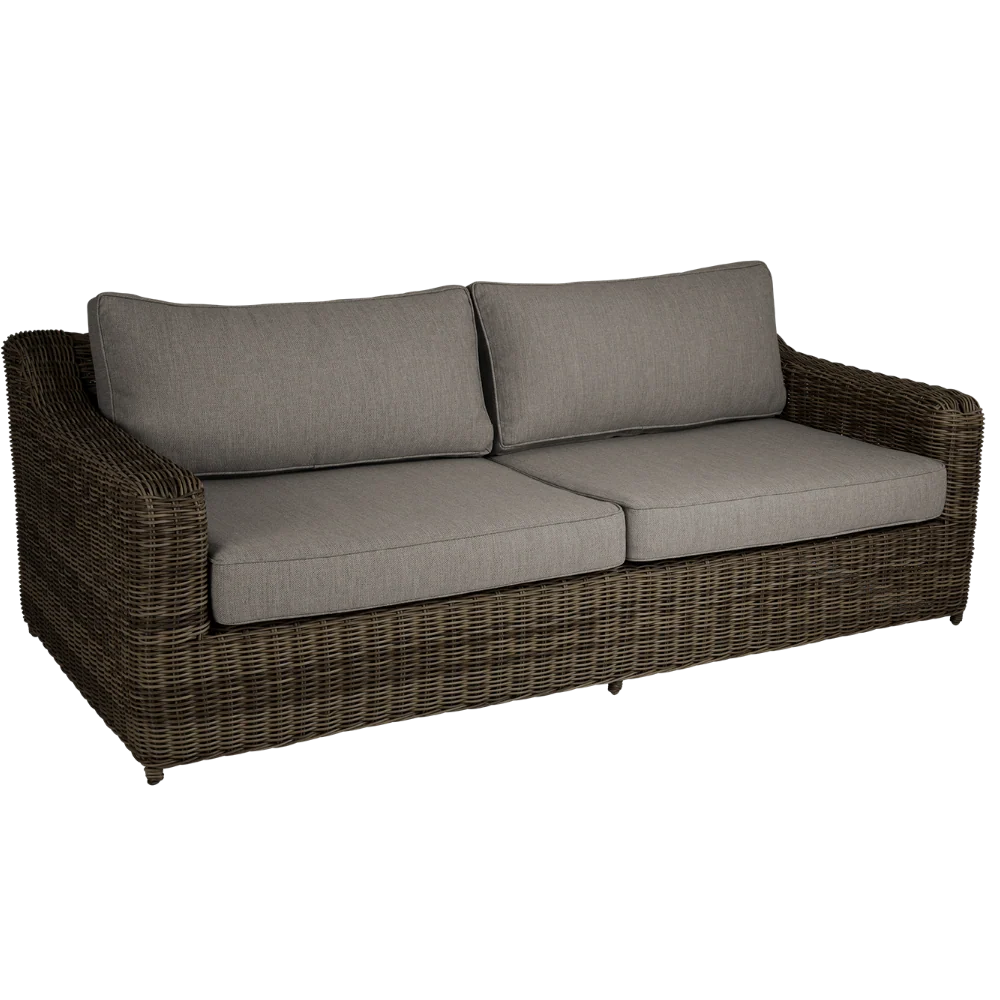 Glendon 3-sits soffa Dark Brown Soft Moose