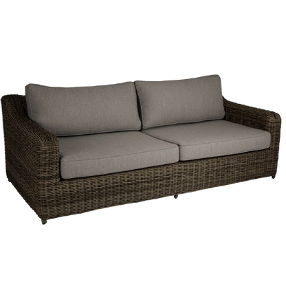 Glendon 3-sits soffa Dark Brown Soft Moose