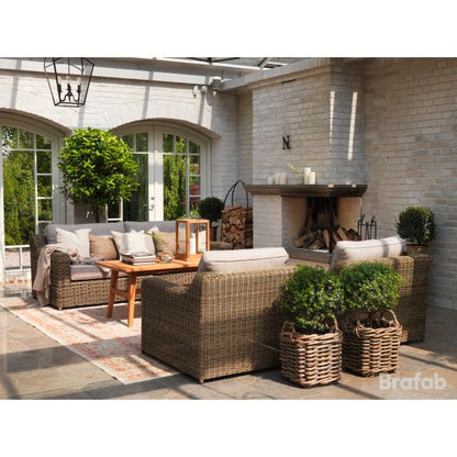 Glendon 3-sitssoffa rustik