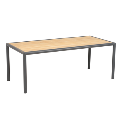 Gordon soffbord - Antracit/teak 140x65xH55 cm