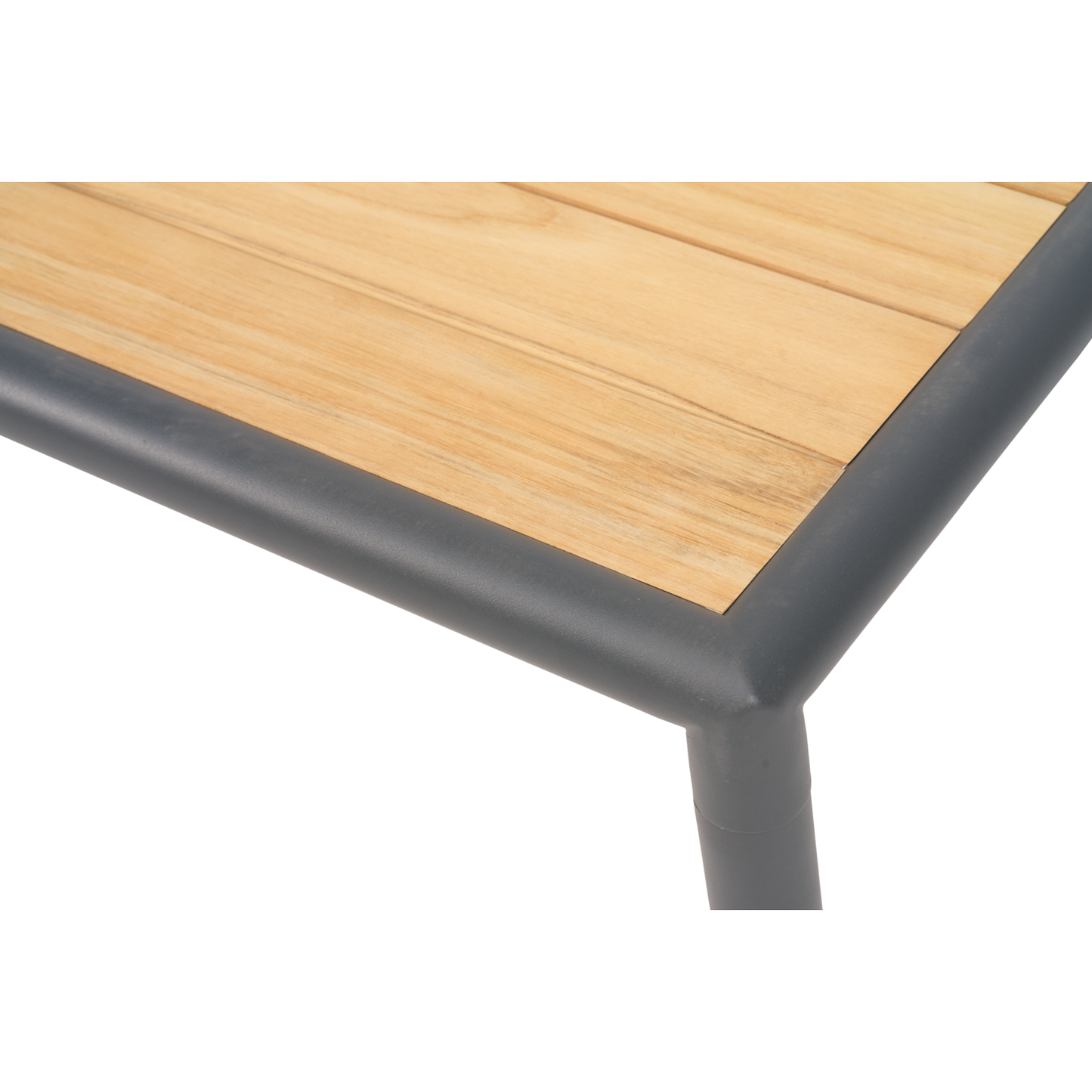 Gordon soffbord - Antracit/teak 140x65xH55 cm
