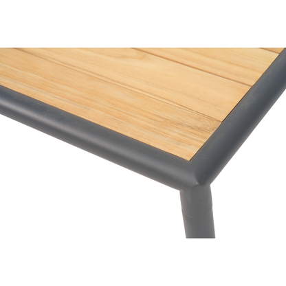 Gordon soffbord - Antracit/teak 140x65xH55 cm