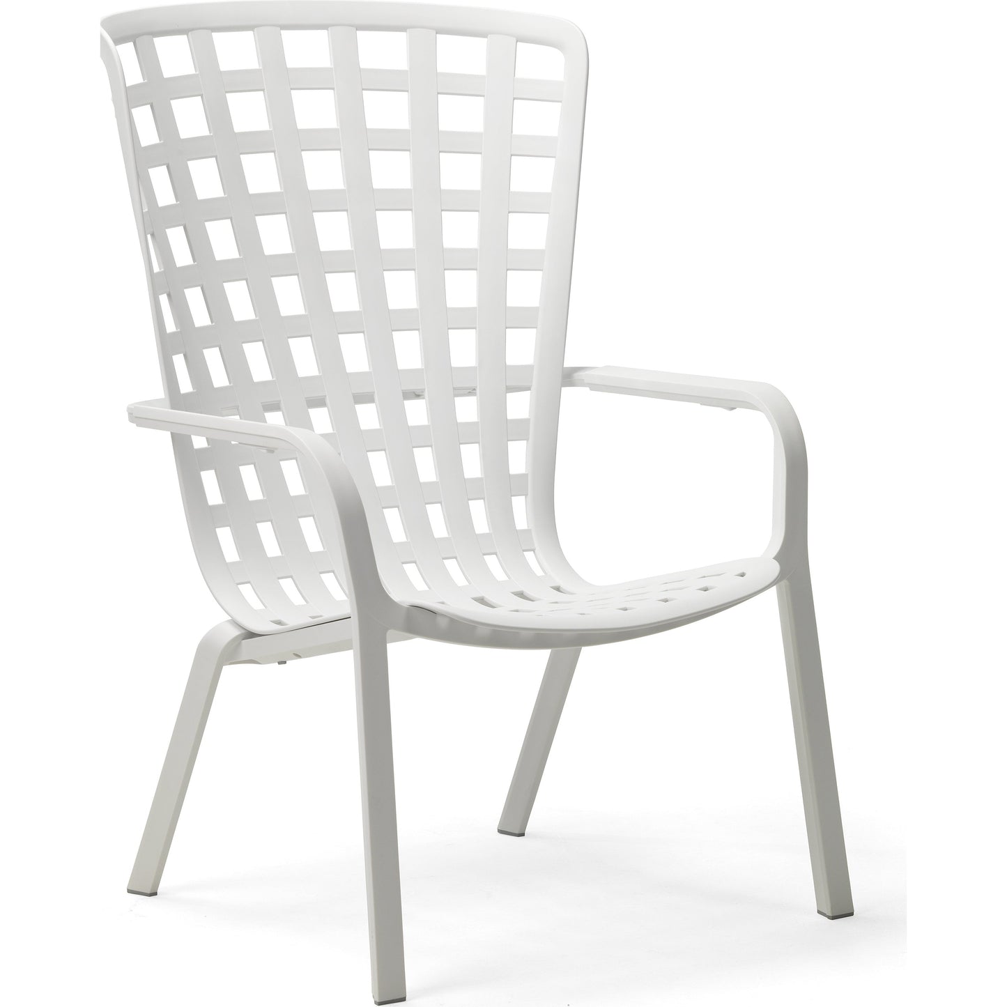Folio Loungefåtölj Bianco - vit stapelbar loungefåtölj från Nardi