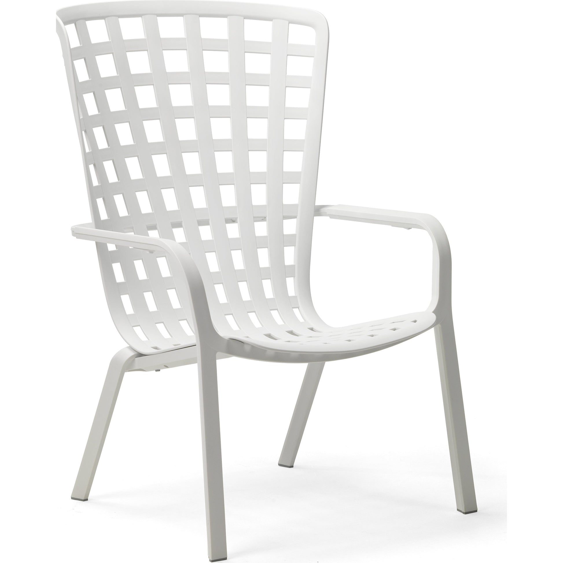 Folio Loungefåtölj Bianco - vit stapelbar loungefåtölj från Nardi