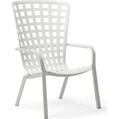 Folio Loungefåtölj Bianco - vit stapelbar loungefåtölj från Nardi